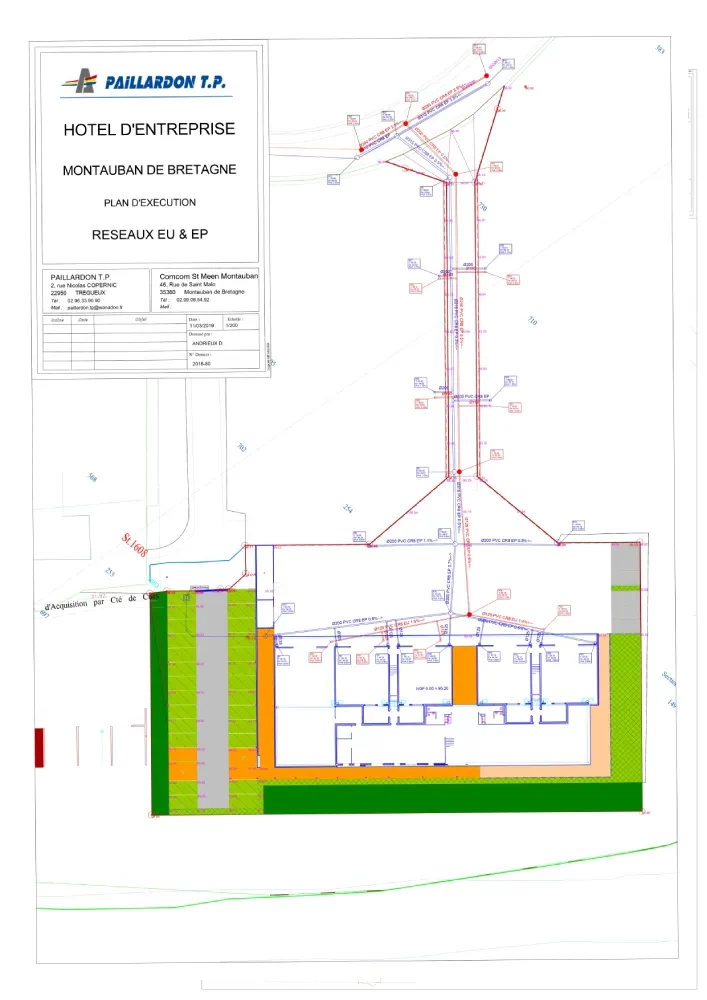 Plan de masse du projet