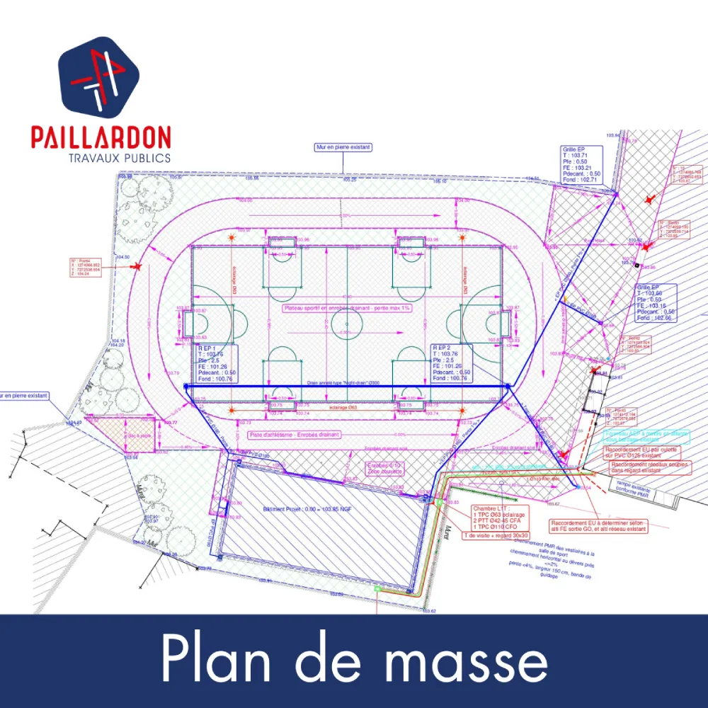 Plan de masse du projet