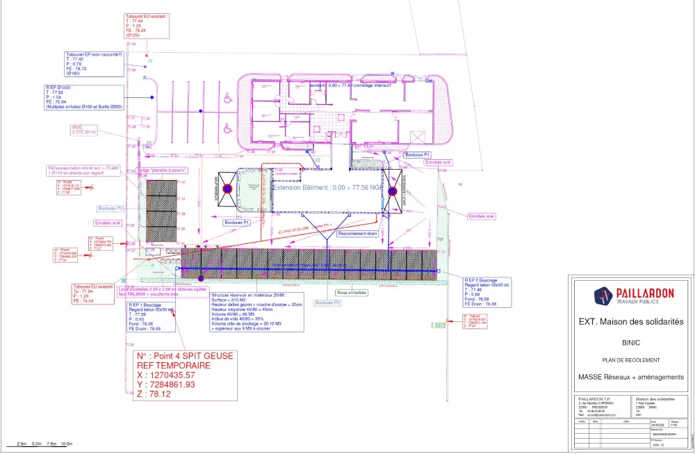 Plan de masse du projet